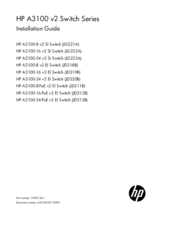 HP JG221A Installation Manual