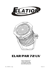 Elation ELAR PAR 72 UV Manual