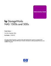 HP ProLiant StorageWorks NAS 1500s Administrator's Manual