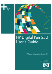 Hp Digital Pen 250 User Manual