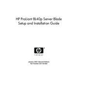 HP ProLiant BL40p Setup And Installation Manual