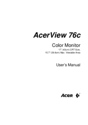 Acer View 76c User Manual
