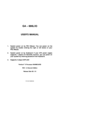 Gigabyte GA - 686LX3 User Manual