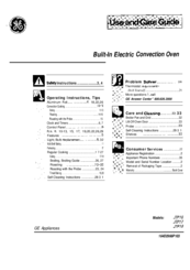 GE JTP16 Use And Care Manual