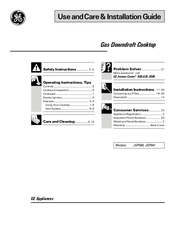 GE JGP641 Use And Care & Installation Manual