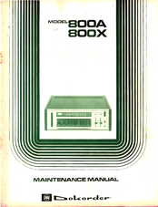 Dok 800X Maintenance Manual