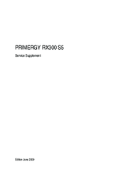 Fujitsu PRIMERGY RX300 S5 Service Supplement Manual