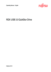 Fujitsu RDX USB 3.0 QuikStor Drive Operating Manual