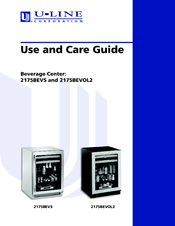 U-Line 2175BEVOL2 Use And Care Manual