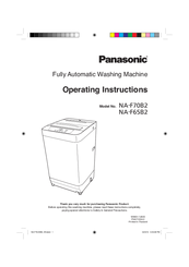 Panasonic NA-F70B2 Operating Instructions Manual