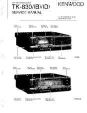 Kenwood TK-830D Service Manual