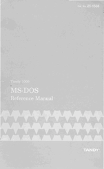 Tandy 1000 MS-DOS Reference Manual
