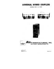 Waters 3001 Instructions And User Manual