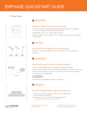 Enphase Gateway Quick Start Manual