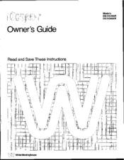 White-Westinghouse DE600K Owner's Manual