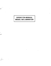 DYNACHEM 300 Operation Manual
