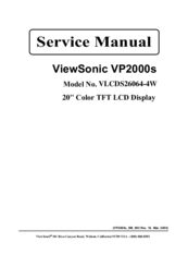 ViewSonic VLCDS26064-4W Service Manual