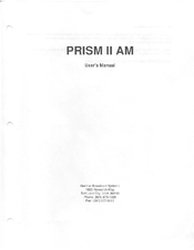 Gentner Prism II AM User Manual