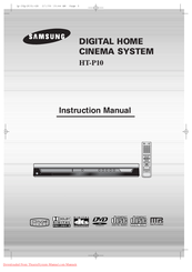 Samsung HT-P10 Instruction Manual