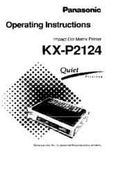Panasonic KX-P2124 Operating Instructions Manual