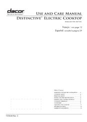 Dacor Distinctive DECT304 Use And Care Manual