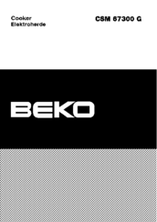 Beko CSM 67300 G User Manual