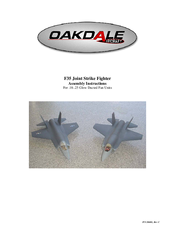 Oakdale F35 Joint Strike Fighter Assembly Instructions Manual