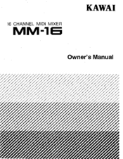 Kawai MM-16 Manuals | ManualsLib