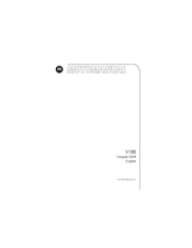 Motorola V190 GSM Manual