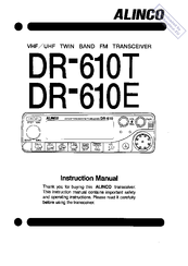 Alinco DR-610E Instruction Manual