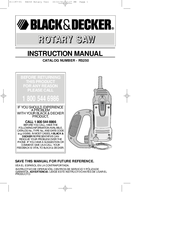 Black & Decker RS250 Instruction Manual
