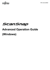 Fujitsu ScanSnap Advanced Operation Manual