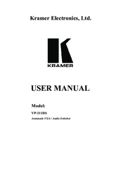Kramer VP-211DS User Manual