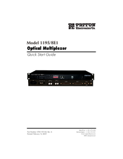 Patton electronics 1195/8E1 Quick Start Manual