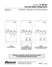 Follett Symphony 12CI400A Installation, Operation And Service Manual