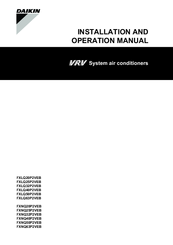 Daikin FXNQ63P2VEB Installation And Operation Manual