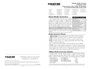 Black Box LG741-TXLXSC-1340 Installation Manual