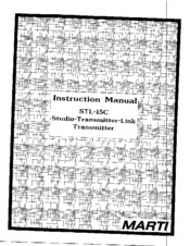 Marti STL-15C Instruction Manual