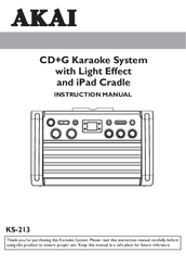 Akai KS-213 Instruction Manual