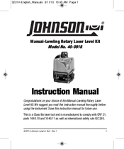 Johnson Level & Tool 40-0918 Instruction Manual