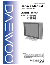 DAEWOO ELECTRONICS DLP-20D3AHS Service Manual
