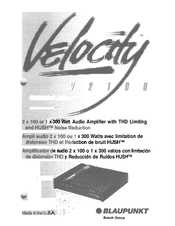 Velocity V2100 Instruction Manual