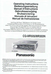 Panasonic CQ-MR500N Operating Instructions Manual