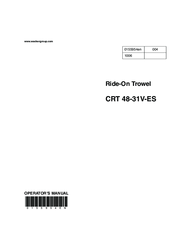Wacker Neuson CRT 48-31V-ES Operator's Manual