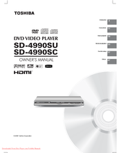 Toshiba SD-4990SU Owner's Manual