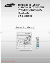 Samsung MAX-DB9900 Instruction Manual