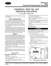 Carrier DEBONAIR 33CS Installation And Operating Instructions Manual