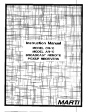 Marti AR-10 Instruction Manual