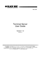 Black Box Terminal Server User Manual