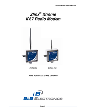 B&B Electronics Zlinx Xtreme ZXT9-RM Instruction Manual